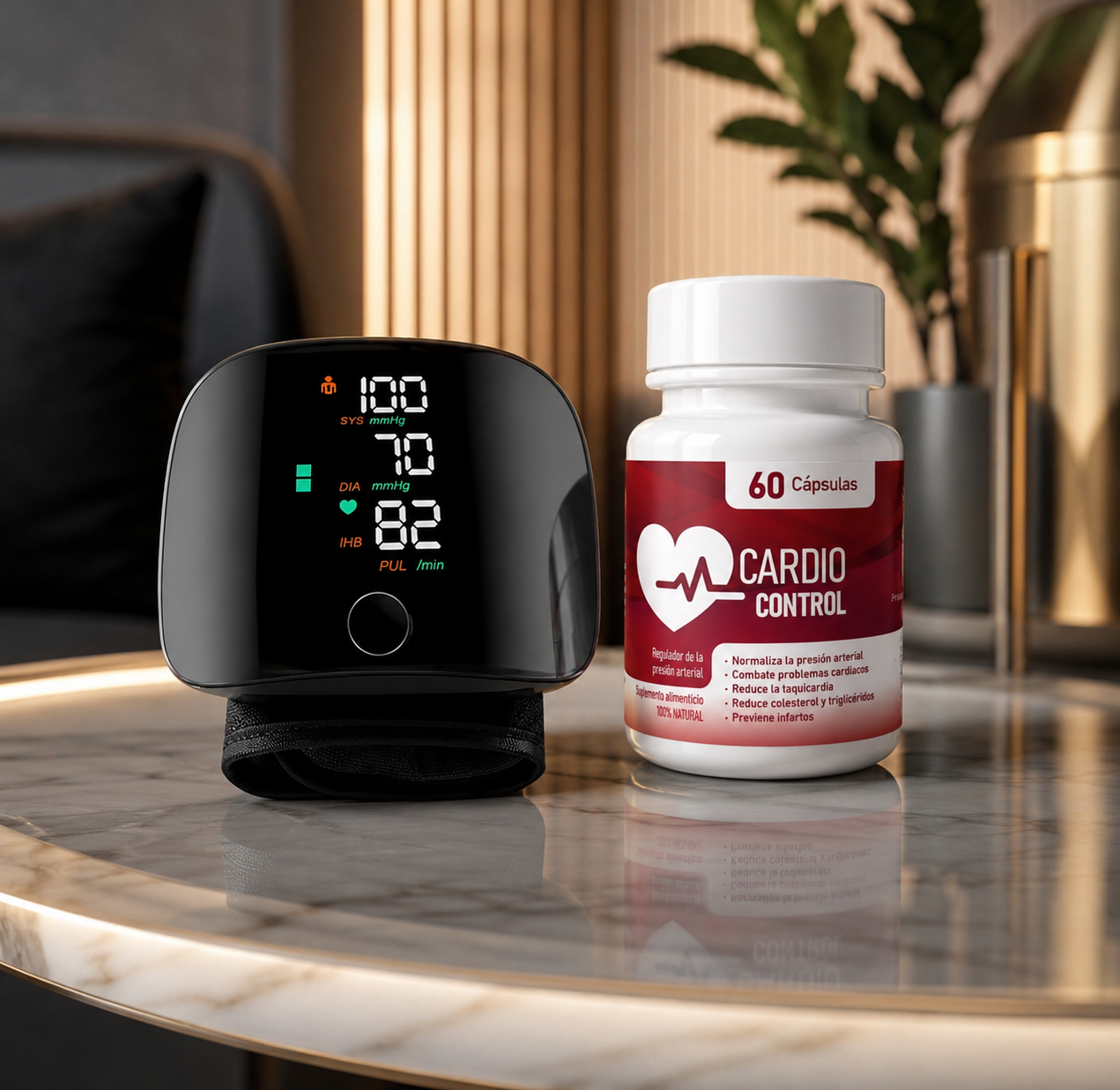 Kit Cardio Control Natural + medidor digital de presión.