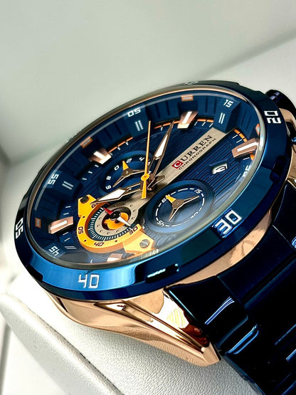 Curren 8402 Azul Acero