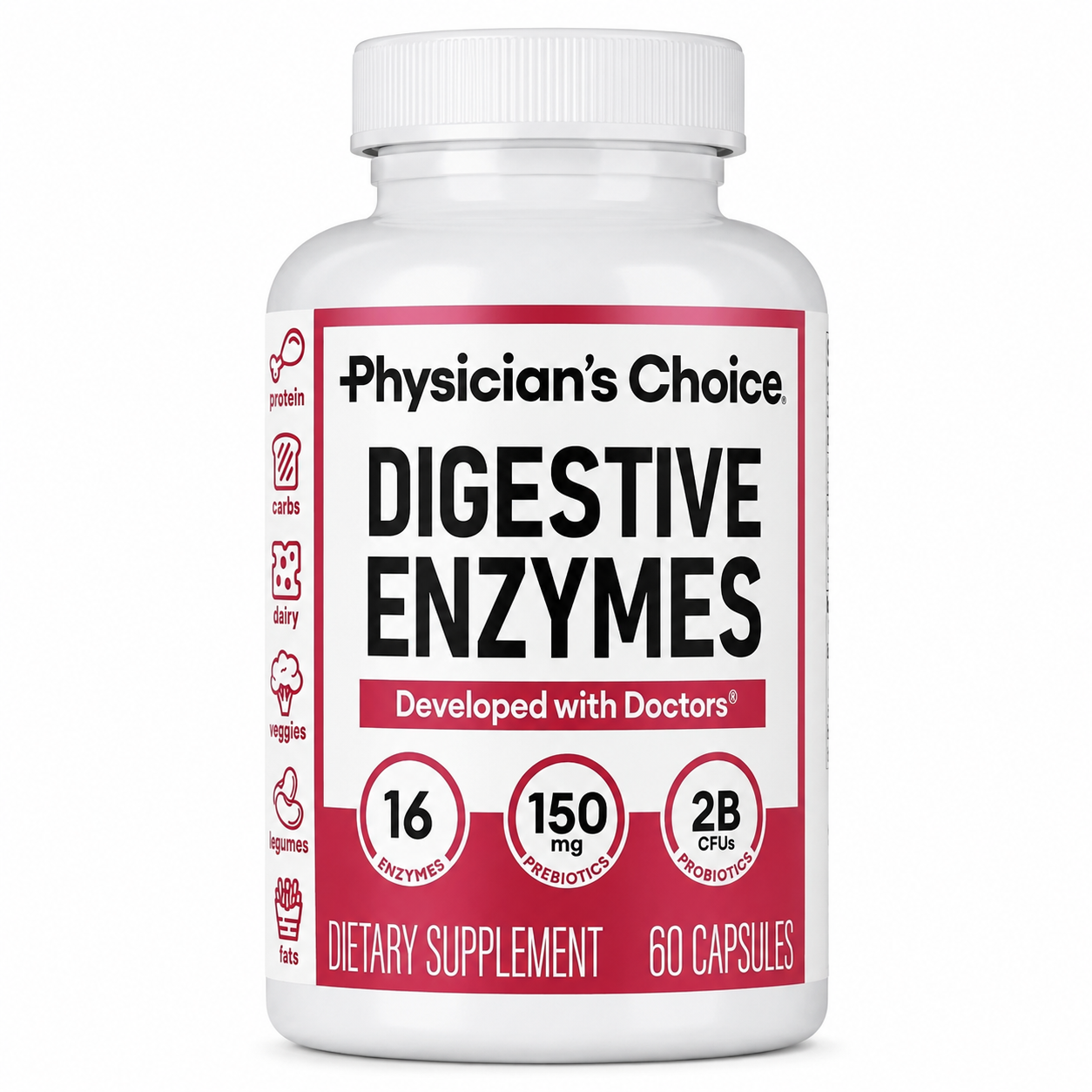 Enzimas digestivas Physician's Choice.