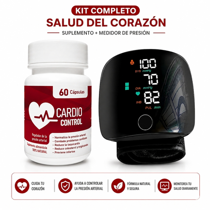 Kit Cardio Control Natural + medidor digital de presión.