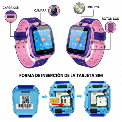 Reloj inteligente infantil con GPS