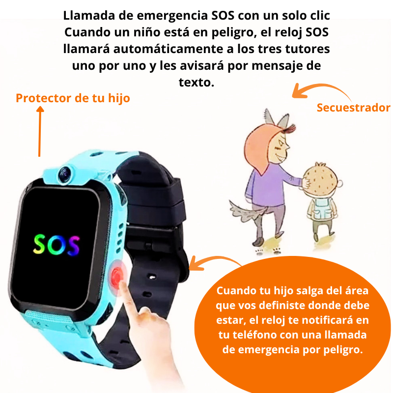 Reloj inteligente infantil con GPS