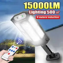 Lámpara recargable con energía solar y sensor de calor humano.